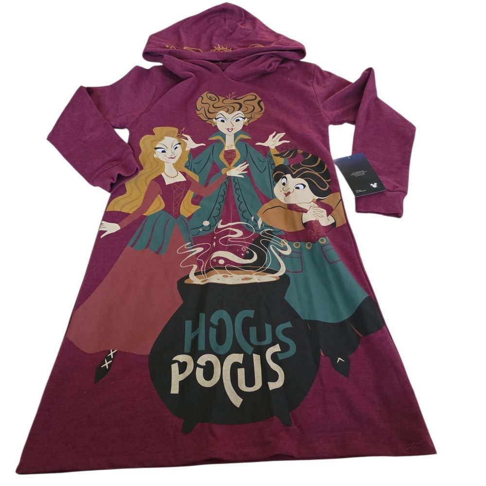 Hocus Pocus Hooded Dress Girls Large 10/12 Nwt